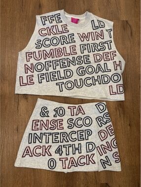 Queen of Sparkles Gray Football Set